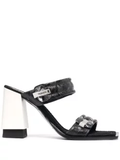 ( Neue Saison ) Premiata FLOWERY NERO Sandalen Mit Batikmuster Damen