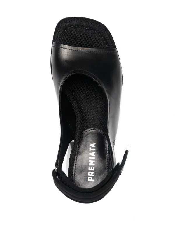 ( Neue Saison ) Premiata Slingback-Sandalen Mit Logo BUTTERFLY EGITTO NERO 4 ( Neue Saison ) Premiata Slingback-Sandalen Mit Logo BUTTERFLY EGITTO NERO – Bild 4