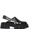 ( Neue Saison ) Premiata Sandalen Mit Logo-Patch GLOSS NERO