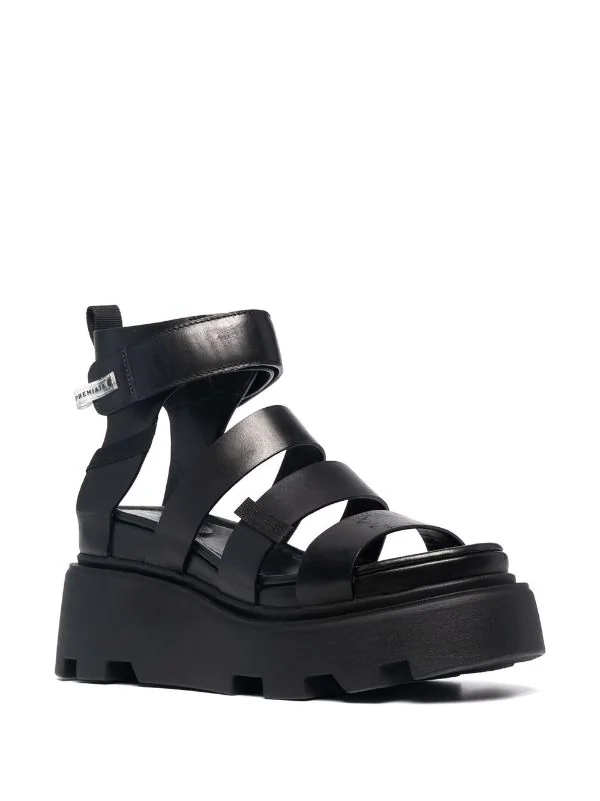 ( Neue Saison ) Premiata Sandalen Mit Riemchen LISCIO NERO 2 ( Neue Saison ) Premiata Sandalen Mit Riemchen LISCIO NERO – Bild 2