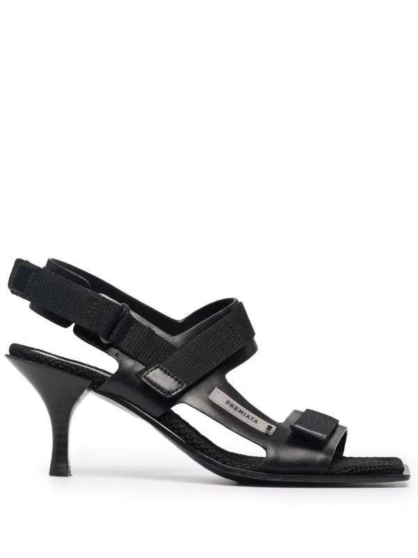 ( Neue Saison ) Premiata Slingback-Sandalen Mit Logo BUTTERFLY SAC NERO 1 ( Neue Saison ) Premiata Slingback-Sandalen Mit Logo BUTTERFLY SAC NERO