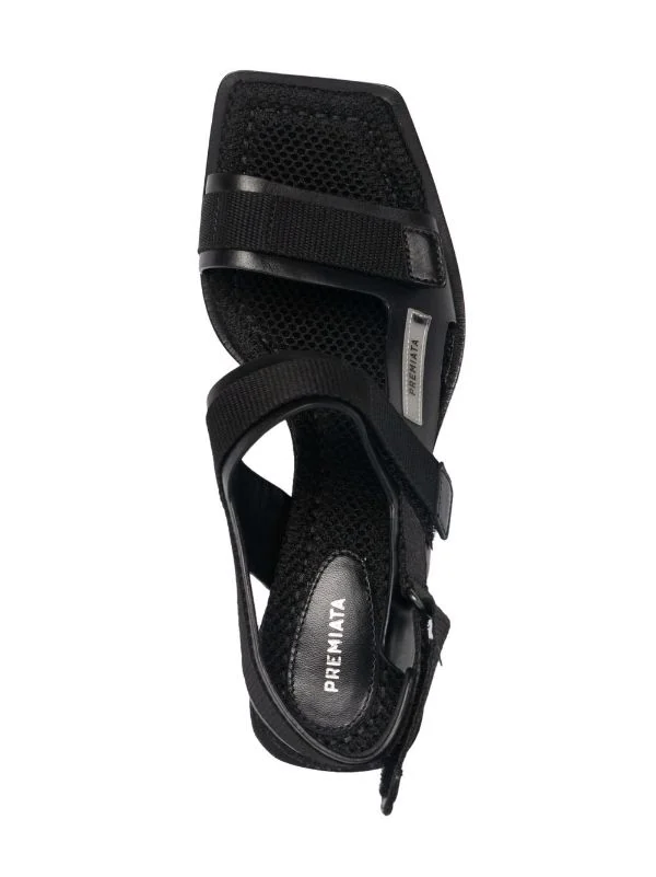 ( Neue Saison ) Premiata Slingback-Sandalen Mit Logo BUTTERFLY SAC NERO 4 ( Neue Saison ) Premiata Slingback-Sandalen Mit Logo BUTTERFLY SAC NERO – Bild 4