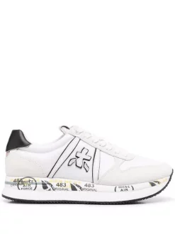 ( Neue Saison ) Premiata 0 BIANCO Conny Sneakers Damen