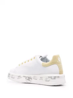 ( Neue Saison ) Premiata Belle Sneakers WHITE/YELLOW -Deutschland Premiata Verkaufs-Shop 18164205 38819710 600