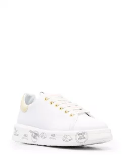 ( Neue Saison ) Premiata Belle Sneakers WHITE/YELLOW -Deutschland Premiata Verkaufs-Shop 18164205 38819713 600