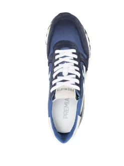 ( Neue Saison ) Premiata Mick Sneakers BLUE -Deutschland Premiata Verkaufs-Shop 18165128 39010503 600