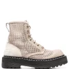 ( Neue Saison ) Premiata Schnürstiefel Mit Webmuster Herren