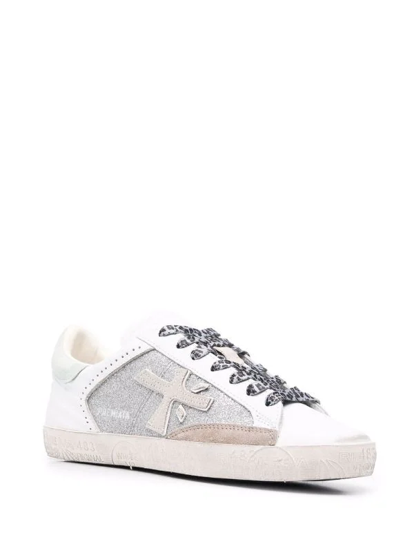 ( Neue Saison ) Premiata 5763 Sneakers Mit Glitter-Einsätzen Damen 2 ( Neue Saison ) Premiata 5763 Sneakers Mit Glitter-Einsätzen Damen – Bild 2
