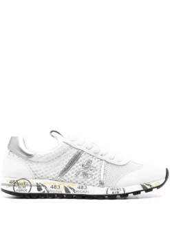 ( Neue Saison ) Premiata WHITE Sneakers Mit Logo Damen