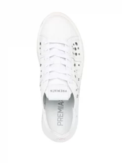 ( Neue Saison ) Premiata Belle Plateau-Sneakers WHITE -Deutschland Premiata Verkaufs-Shop 18230010 39023715 600