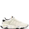 Premiata 5844 BEIGE Buff Sneakers Mit Logo-Stickerei Damen