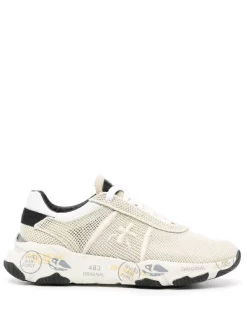 Premiata 5844 BEIGE Buff Sneakers Mit Logo-Stickerei Damen