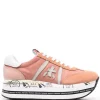 ( Neue Saison ) Premiata POWDER Beth Plateau-Sneakers Damen