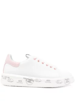 ( Neue Saison ) Premiata 5714 BIANCO ROSA Sneakers Mit Dicker Sohle Damen