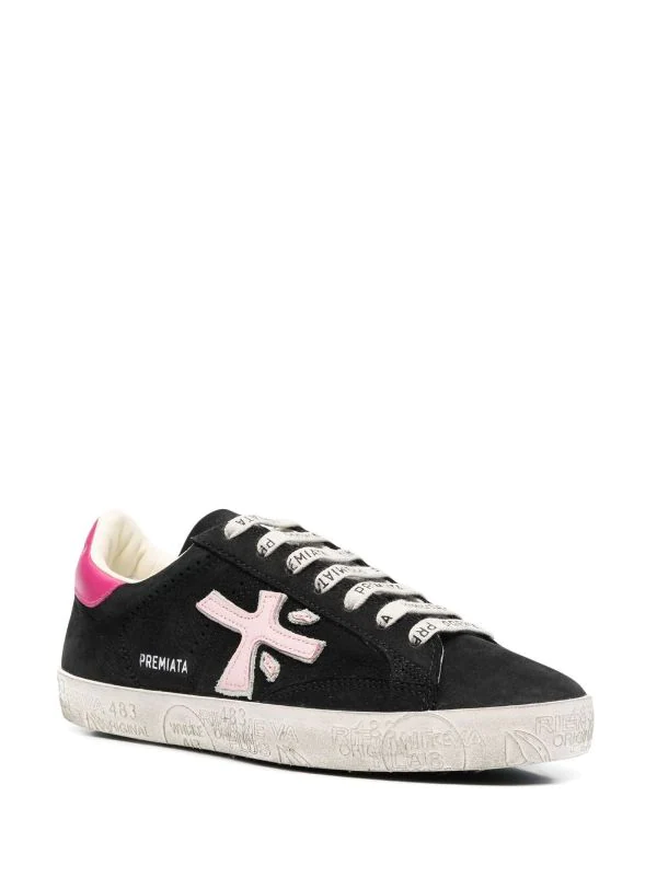 ( Neue Saison ) Premiata BLACK Steven Sneakers Damen 2 ( Neue Saison ) Premiata BLACK Steven Sneakers Damen – Bild 2